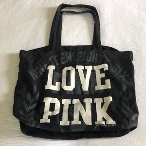 PINK Victoria’s Secret Large Black Tote Bag